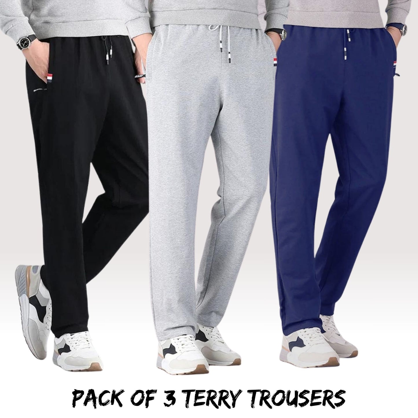 3 Pcs Terry Trouser