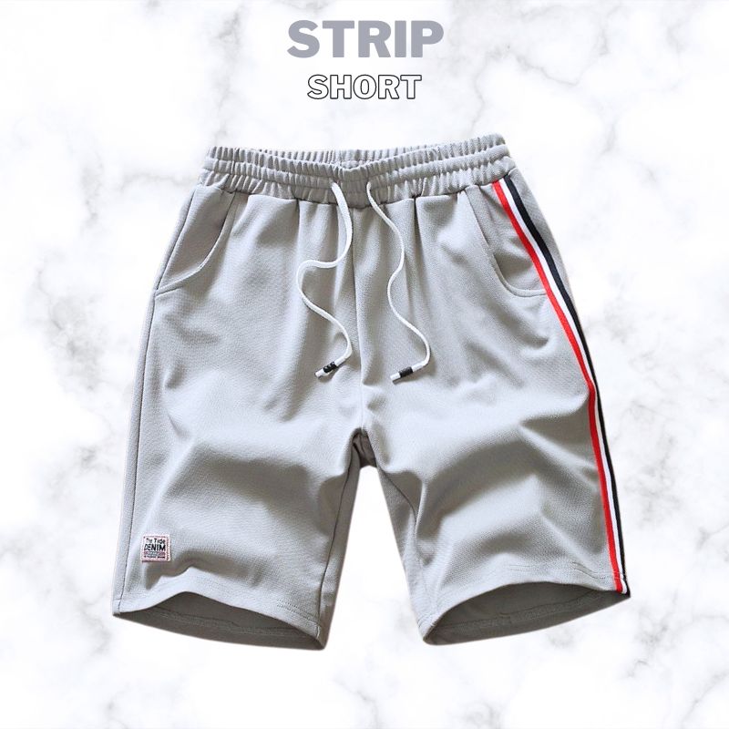 Strip Short (Heather Grey)