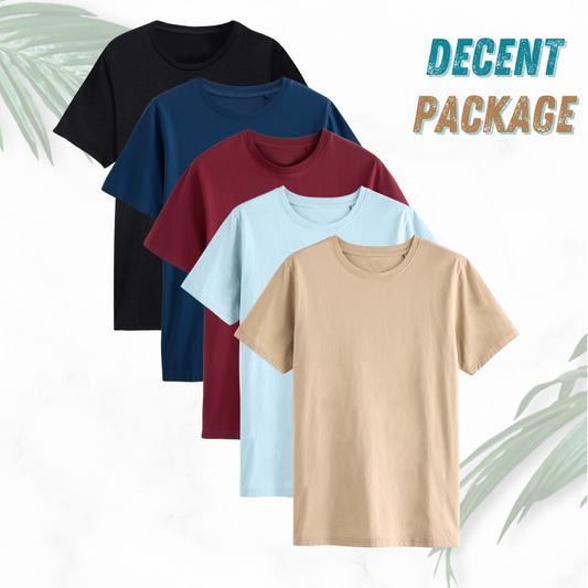 5 Pcs Decent T-Shirts