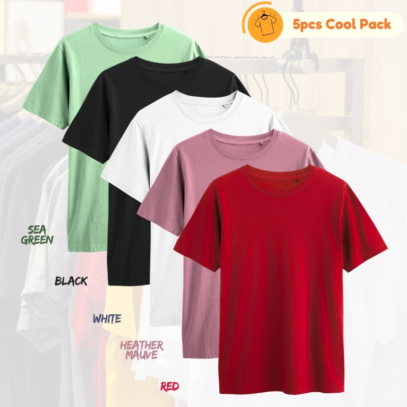 5 Pcs Cool Package T-Shirts