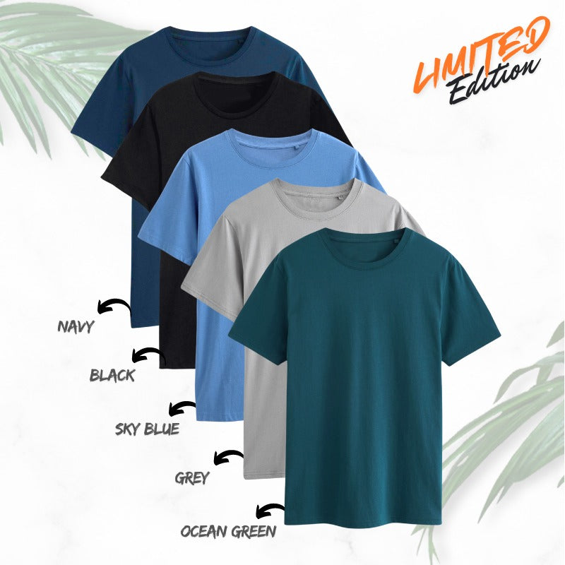 5 Pcs Shades Package T-Shirts